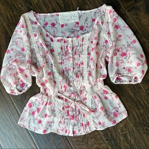 Guess Sheer Floral Blouse